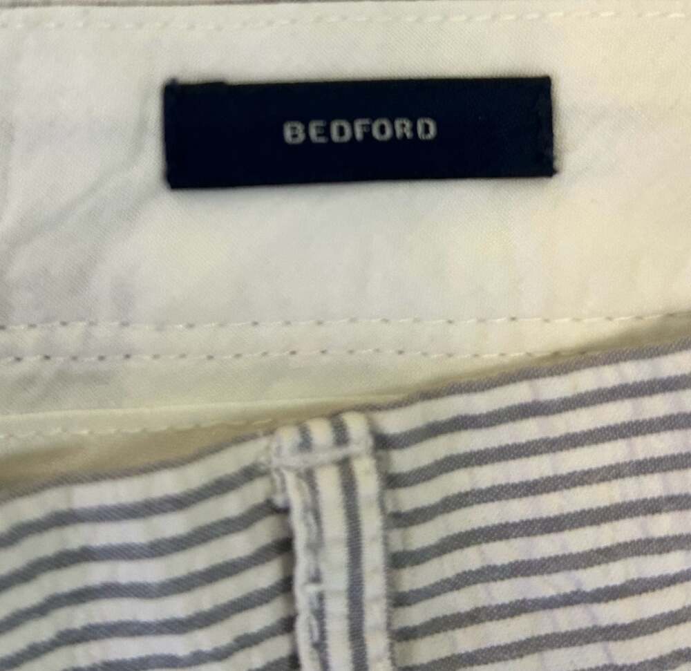 J.Crew Bedford Seersucker Striped Pants Men's 34x32 - Picture 3 of 8